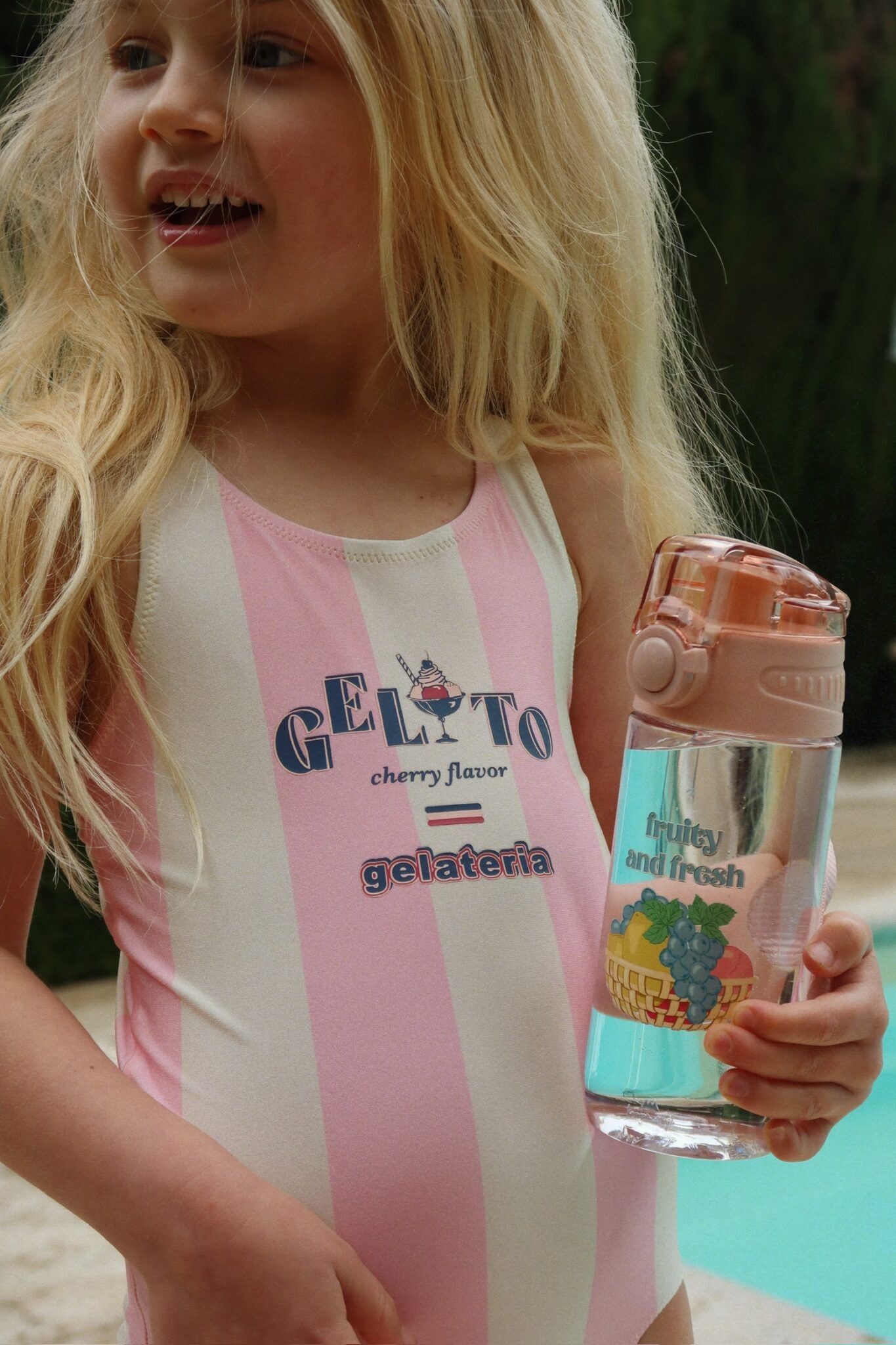 Konges Slojd Pomia Swimsuit GRS | Candy Rose Stripe