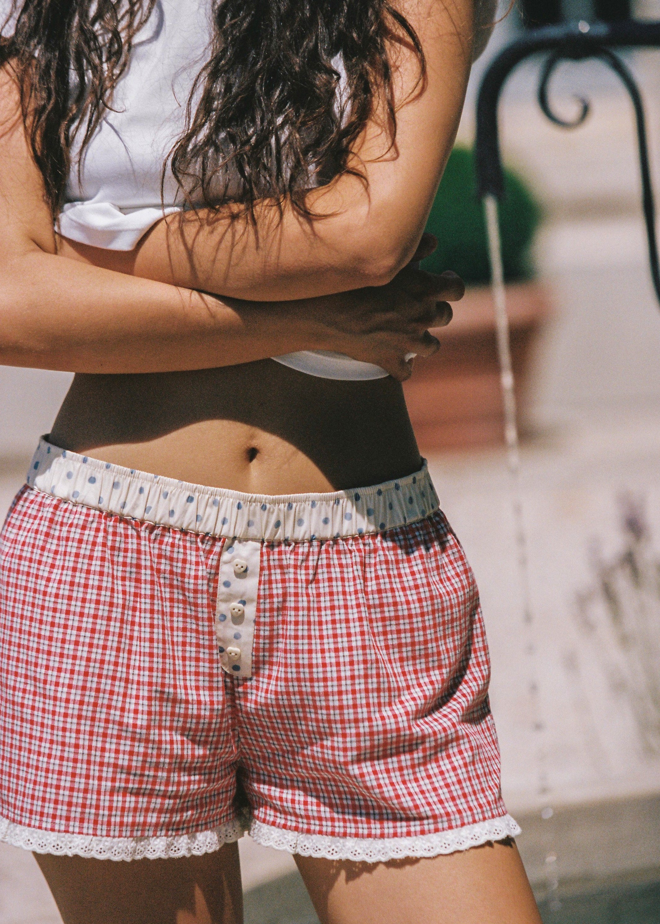 Juni Josie Boxer | Red Check