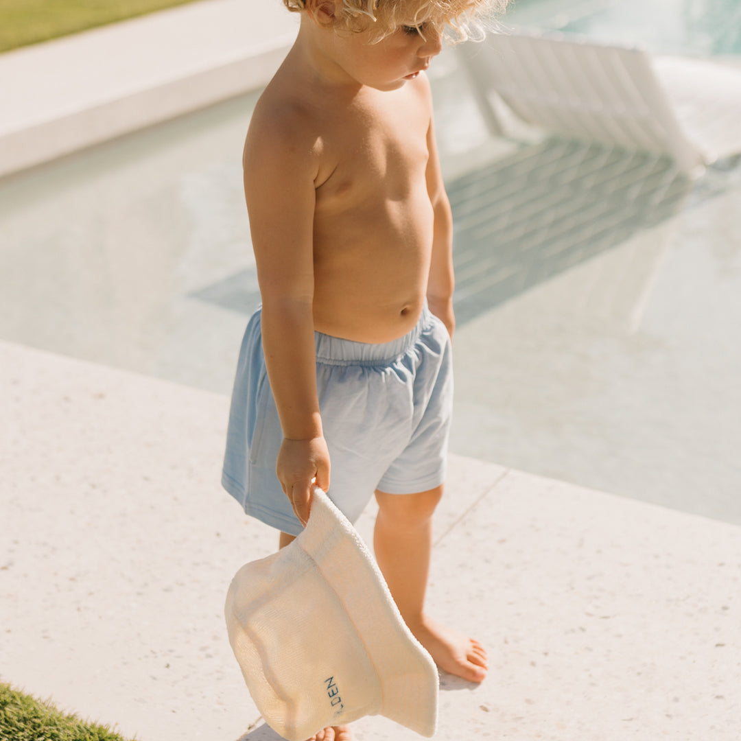 Golden Children Retro Boy Short | Palm Blue