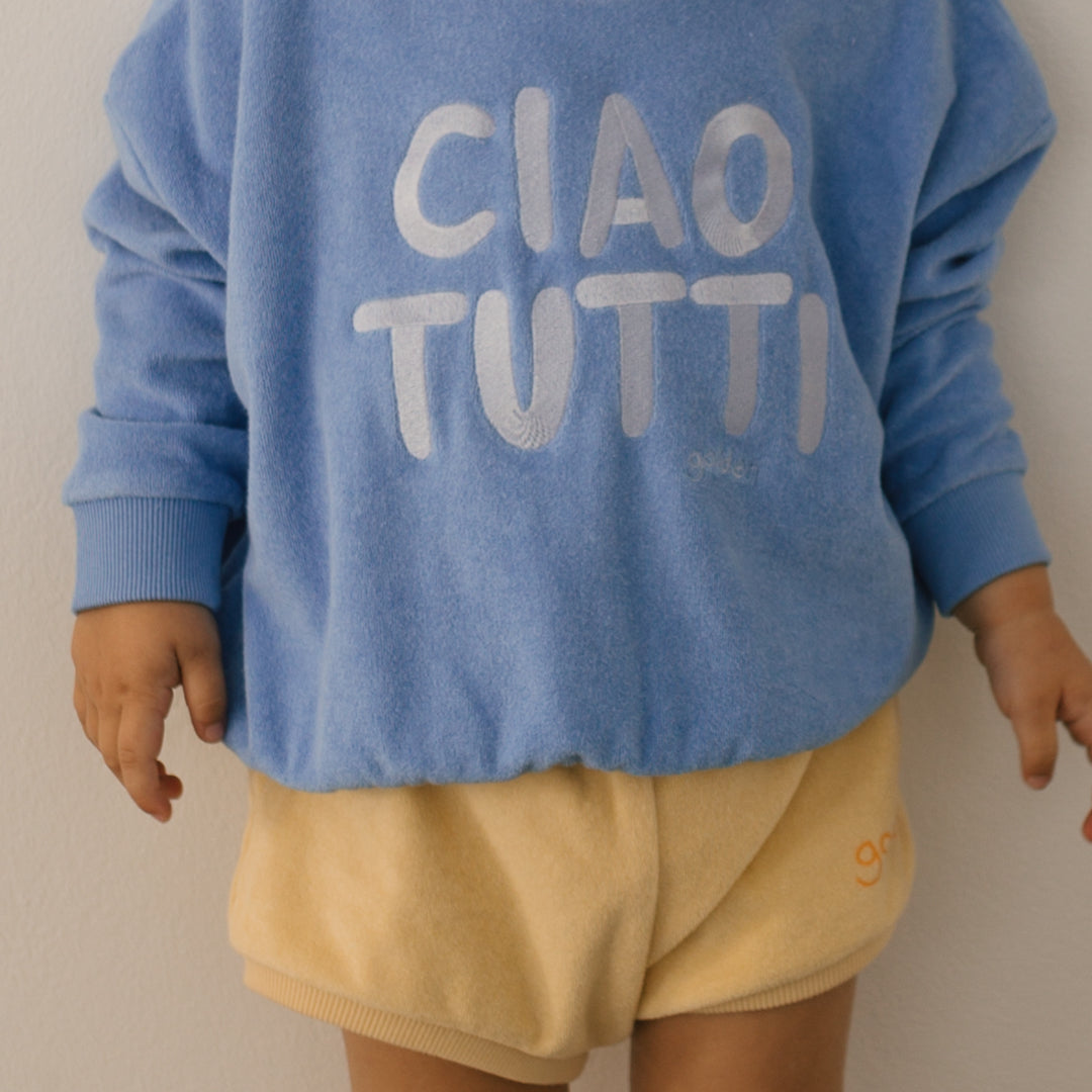 Golden Children Ciao Tutti Sweater | Pool Blue