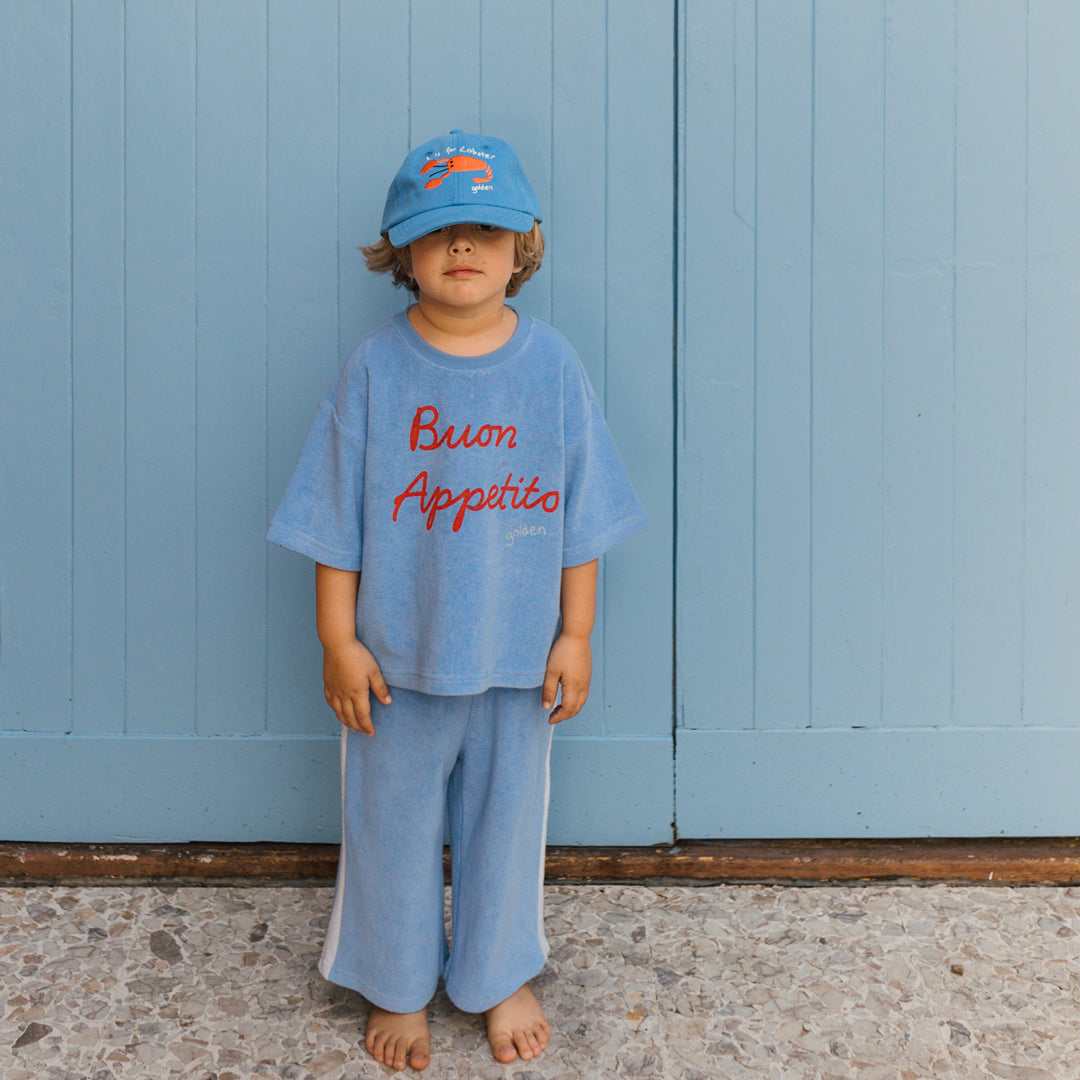 Golden Children Buon Appetito Mid Sleeve Tee | Pool Blue