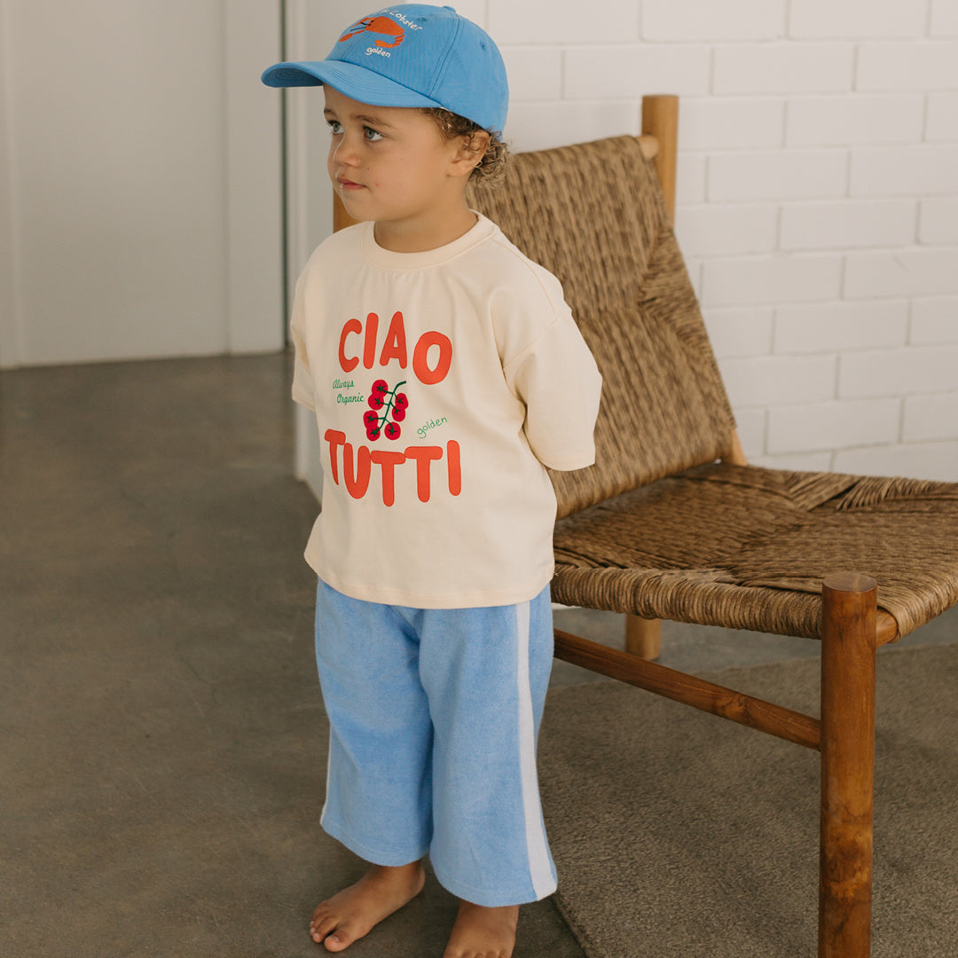 Golden Children Ciao Tutti Mid Sleeve Tee | Vanilla Parfait