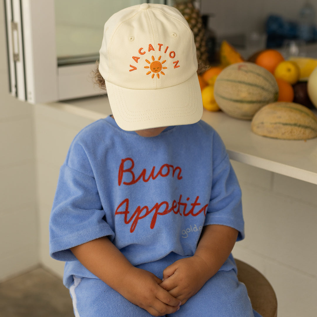 Golden Children Buon Appetito Mid Sleeve Tee | Pool Blue