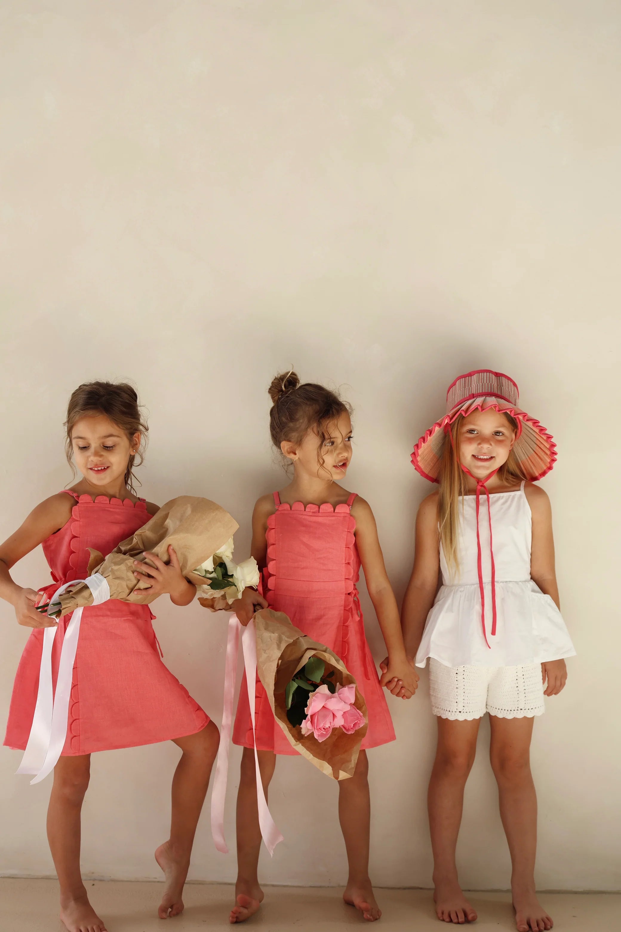 Vika The Freya Linen Dress | Pink