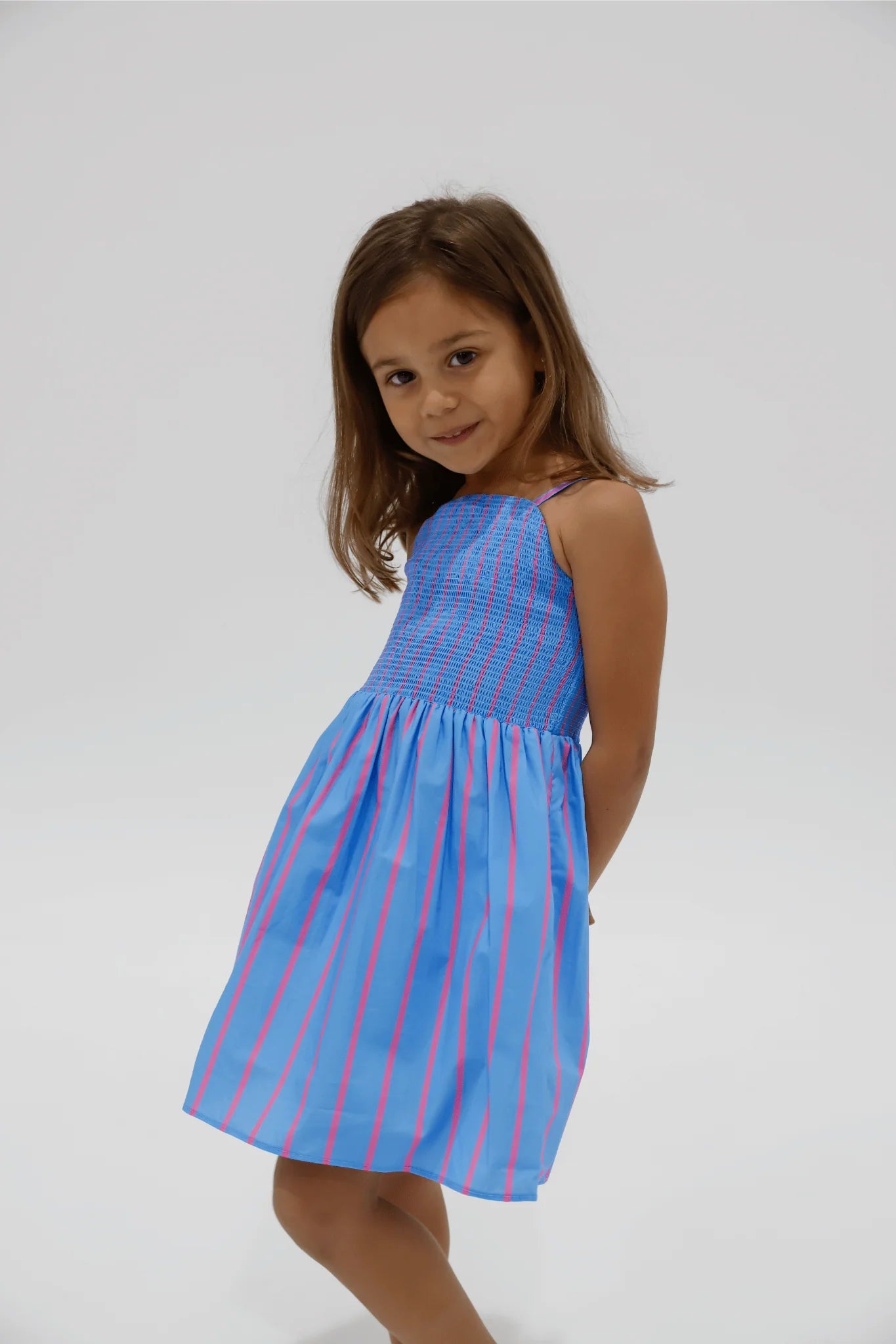 Vika Cleo Stripe Dress | Blue Stripe