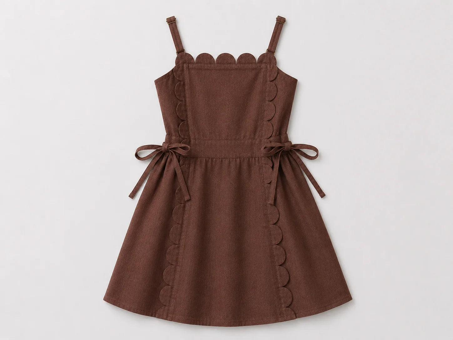 Vika The Freya Linen Dress | Brown