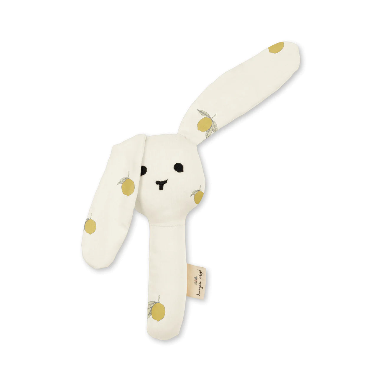 Konges Slojd Bunny Hand Rattle - Lemon