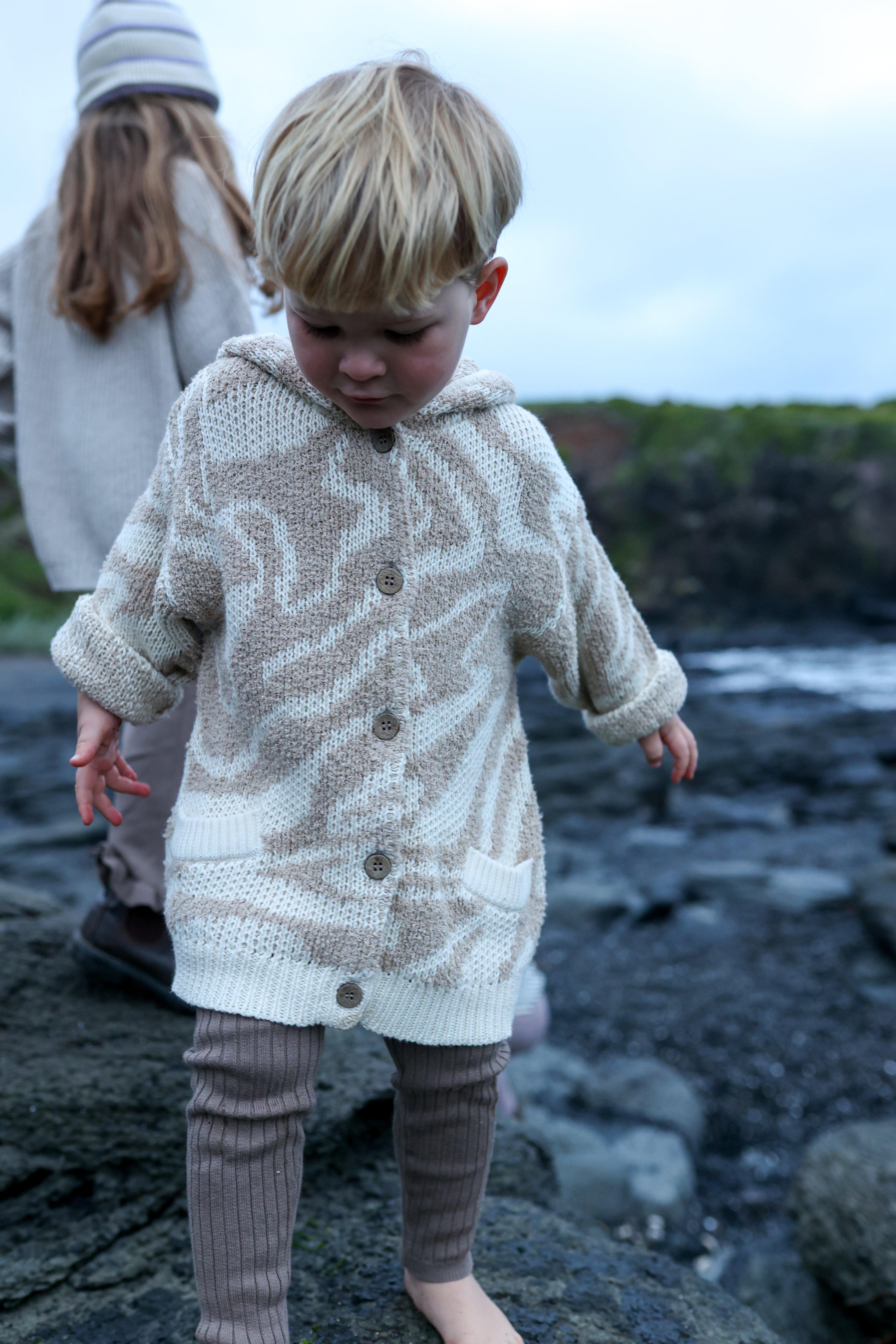 Grown Teddy Ripple Jacket - Stone