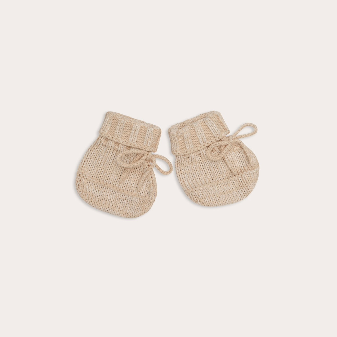 Illoura the Label Pure Beginnings Alba Knit Booties - Sand