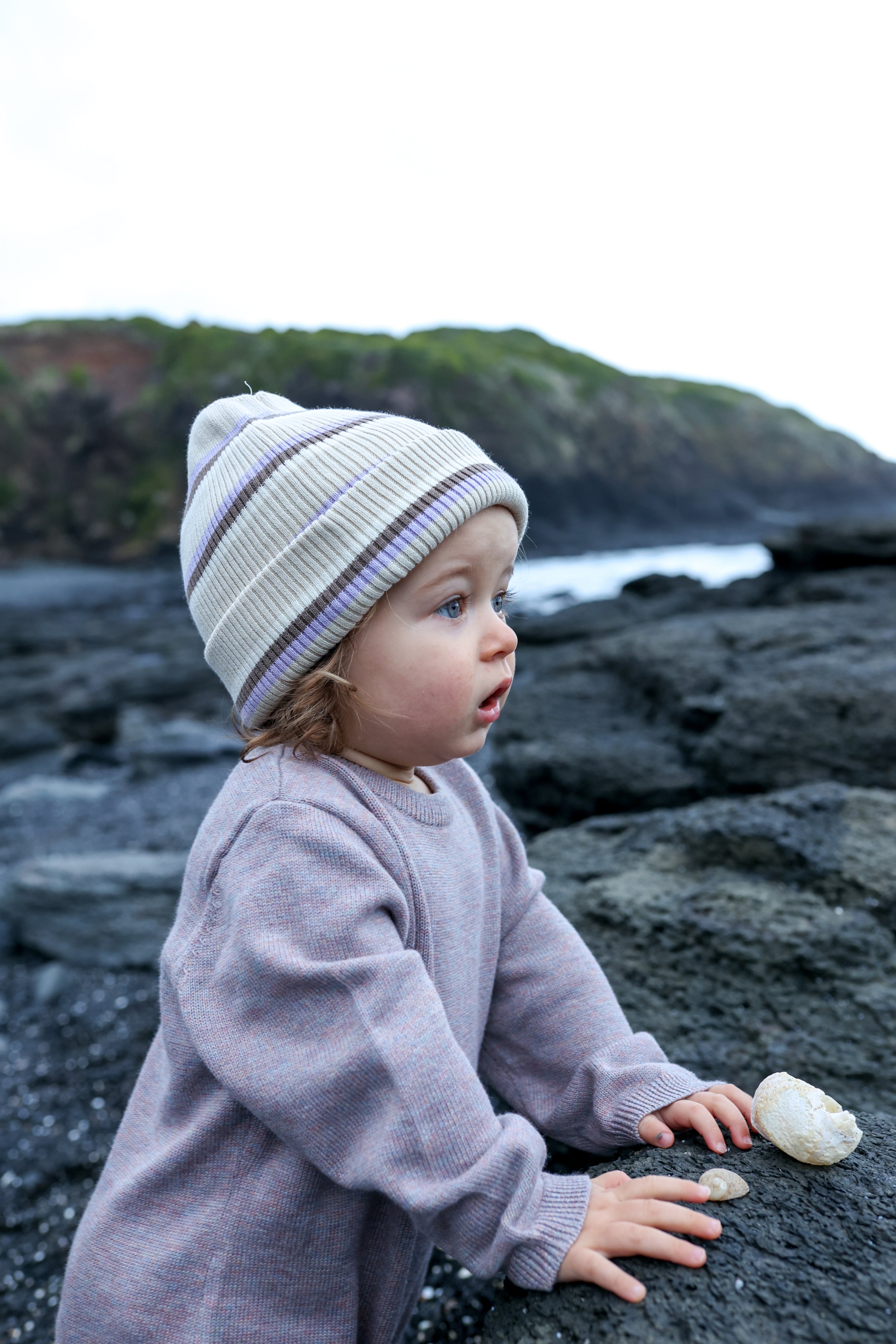 Grown Organic Stripe Pixie Beanie