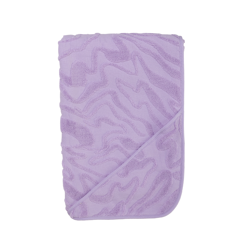 Grown Ripple Baby Hooded Towel - Lilac
