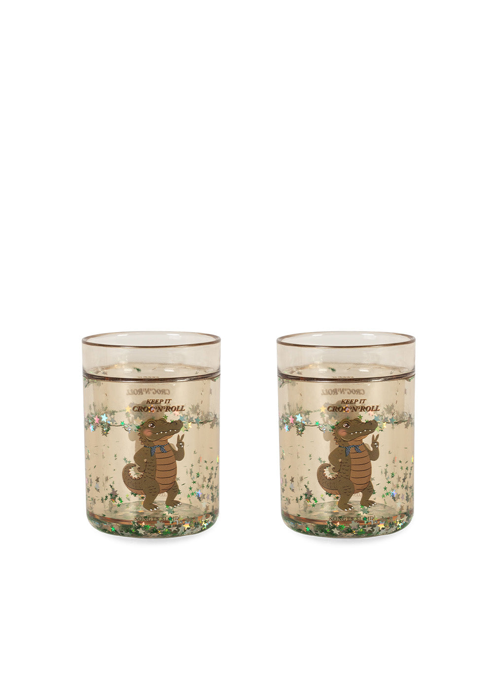 Konges Slojd 2 Pack Glitter Cups Crocodile
