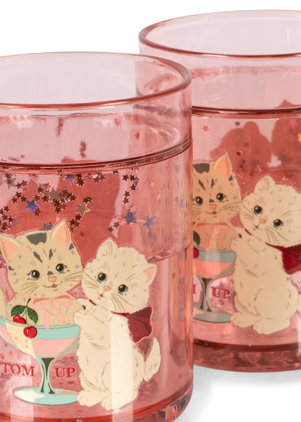 Konges Slojd 2 Pack Glitter Cups Rose Cat