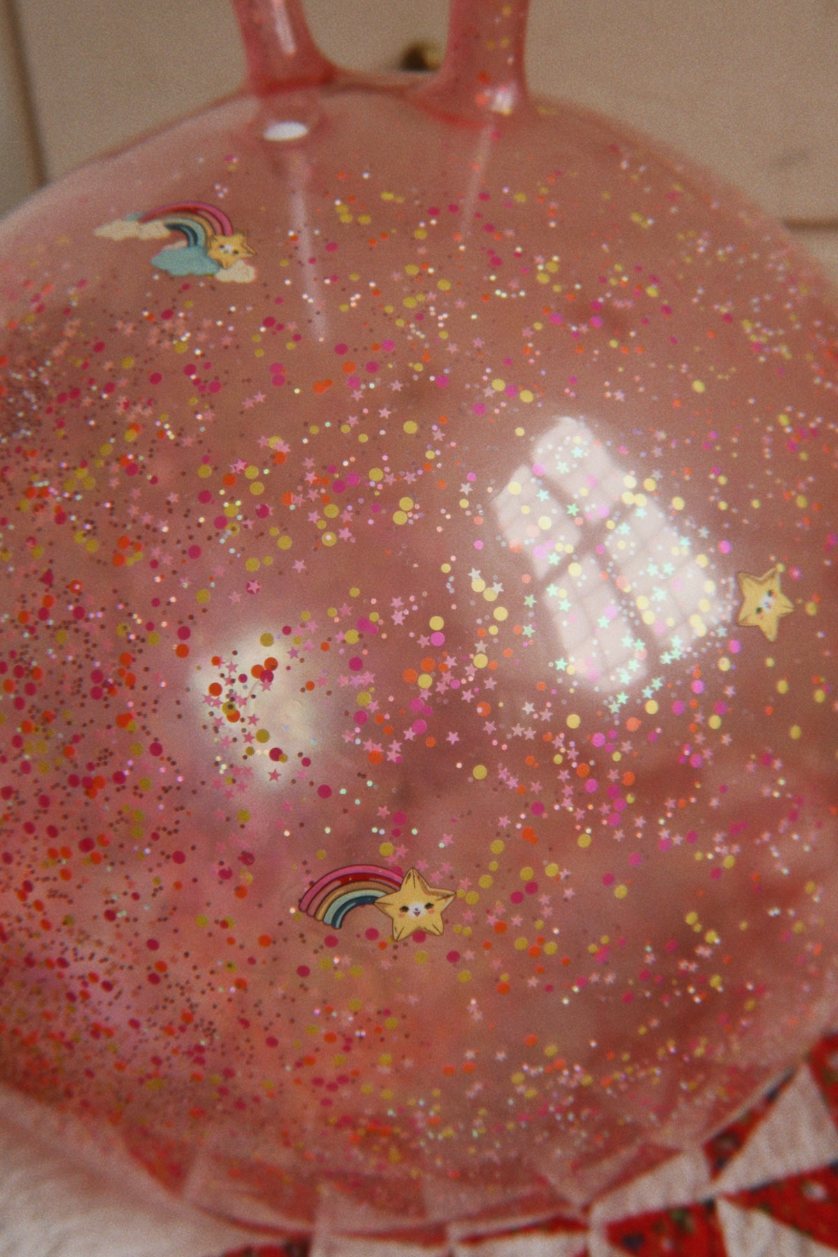 Konges Slojd Glitter Jump Ball Rainbow