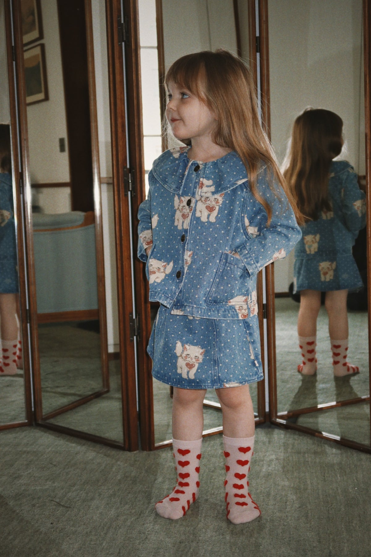 Konges Slojd 2 Pack 2 Jaquard Socks | Heart Mix