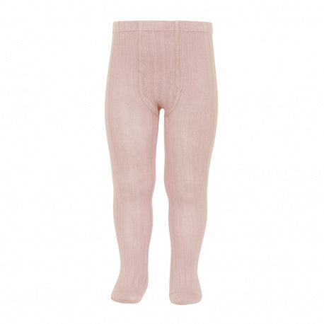 condor ribbed tights in old rose by childish online shop