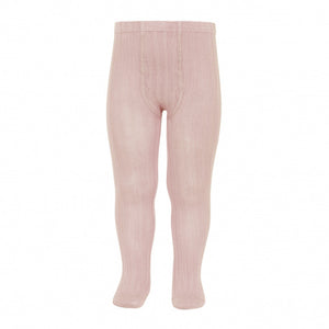 condor ribbed tights in old rose by childish online shop