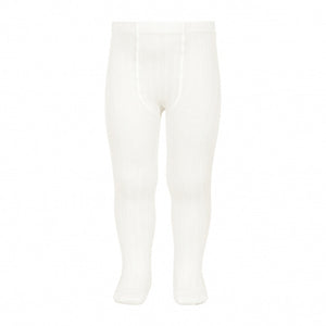 condor ribbed tights in cream by childish online shop