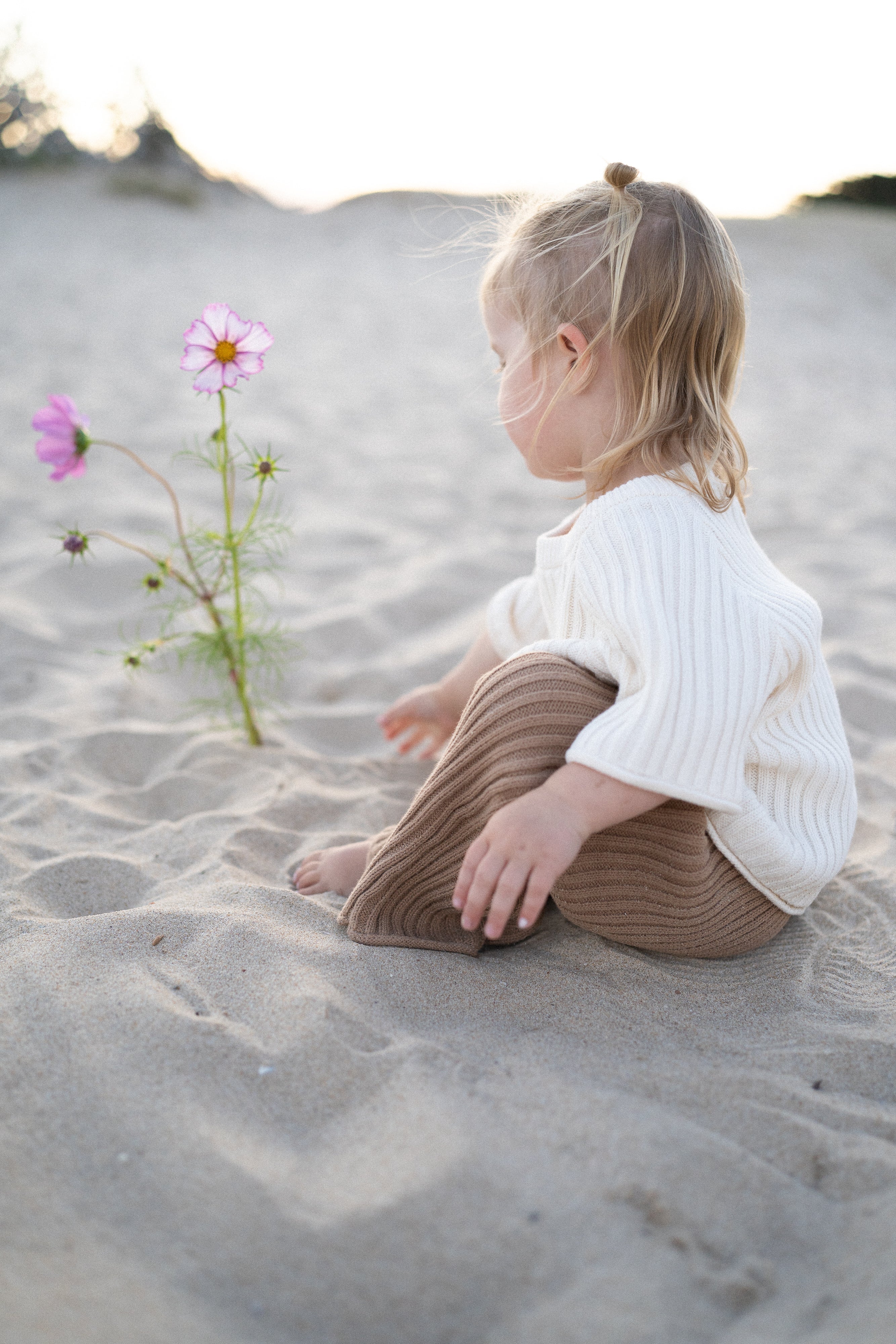 Illoura the Label Essential Ribbed 3/4 Knit Pants | Chocolate