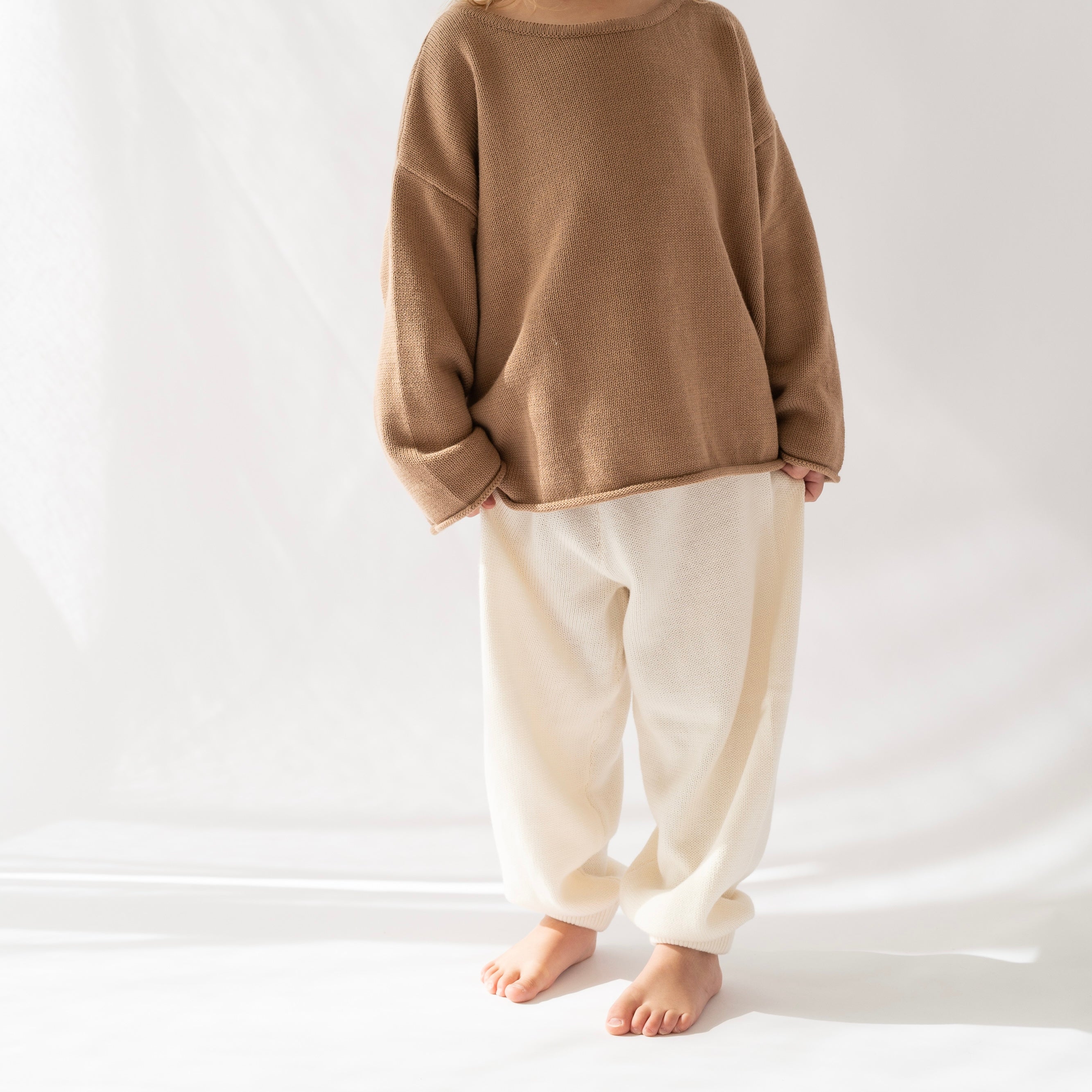 Illoura the Label Essential Knit Long Pants | Vanilla