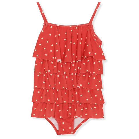 Konges Slojd Mannucci Swimsuit - Kelly Red Dot